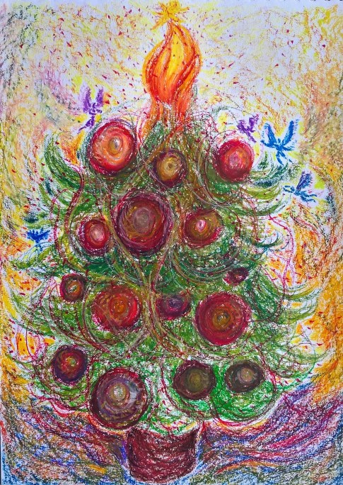 'Christmas Spirit' - By Monika & Flora - Copyright Transparent Glass Studio 2016